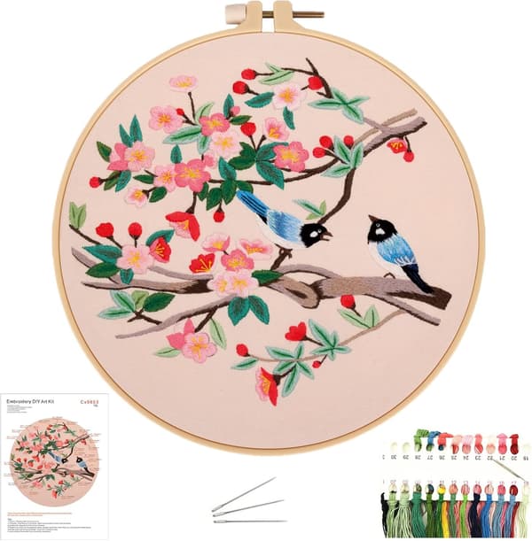 Broderikit for voksne nybegynnere, broderikit