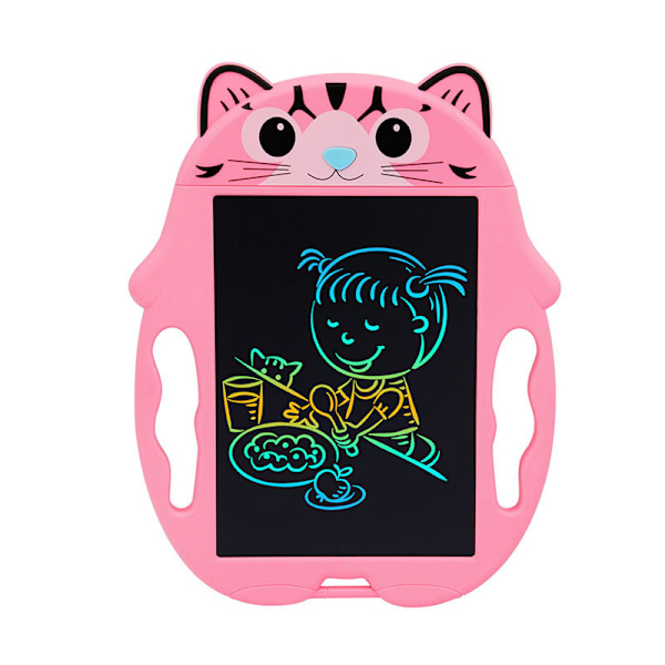 8,5\" Søt Katt Farge LCD Skrivetavle (Rosa), Grafisk Tavle, Tegn