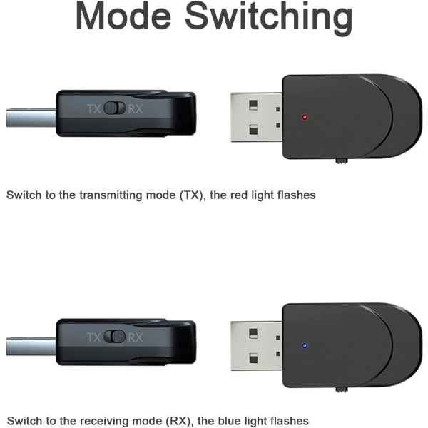 Bluetooth-adapter, Bluetooth 5.0 Ljudsystemssändare och -mottagare