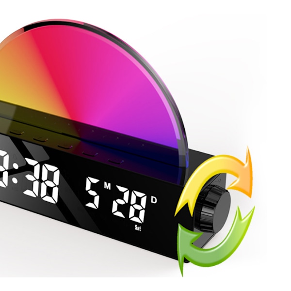 Ocean Lighted Alarm Clock, Vækkeur med Solopgang Simulation