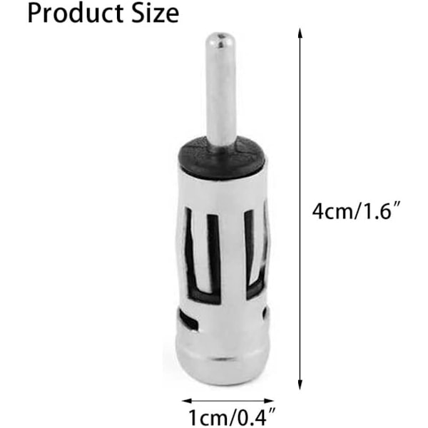 DIN til ISO Bilradio Antenneadapterkontakt (Universal FM Antenneadapter) for Bil