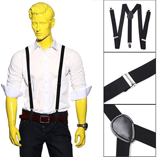 Beige Suspenders/Suspenders A Størrelse Y Fullt Justerbar Formet med