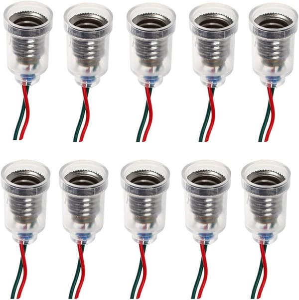 Ocean 10 st E10 LED golvlampa bas (20 cm kabel längd) Skruv-in