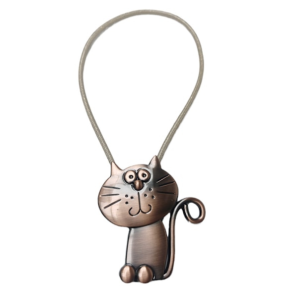 Gardinknapp, 1 stycken (Silver) Katt Magnetisk Gardinrep,