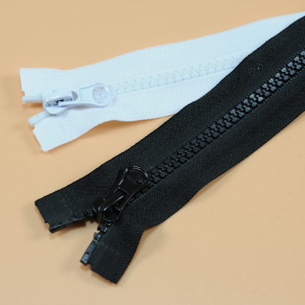 1 st svart blixtlås 75 cm delbart - svart