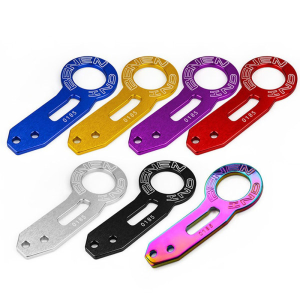 (Röd) Dubbel Graverad Bakre Pintle-krok, Aluminiumlegering Stor Pintle
