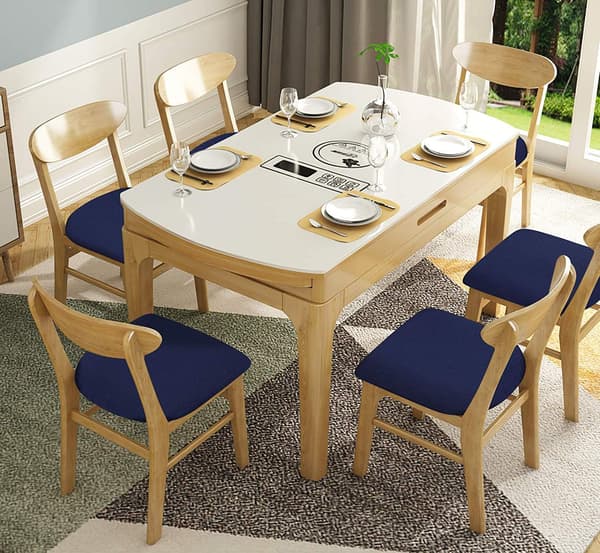 Stretch Stolskyddsöverdrag för Matrum, Jacquard Matstolsöverdrag
