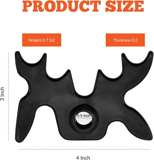 2 stk. Slip-On Bærbar Moosehead Bridge Cue Rest