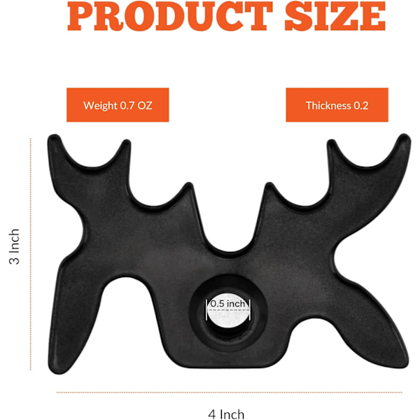 2 stk. Slip-On Portable Moosehead Bridge Cue Rest