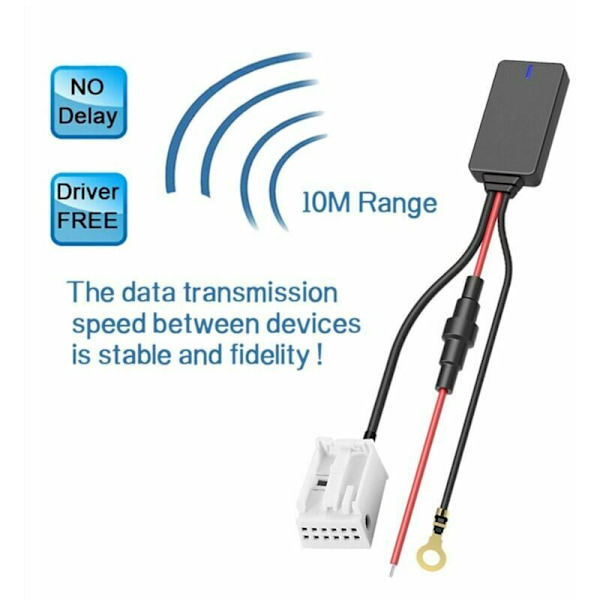 Sopii Volkswagen RCD310RCD510 Bluetooth-sovittimelle (12-nastainen liitäntä)