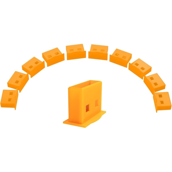 10 st USB-dammskydd, USB Typ-A dammskydd, USB-portsskydd, dammskyddspluggar för USB A-honportar (gula)