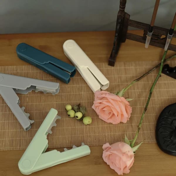 Rose Tornfjerner Værktøj, Rose Tornfjerner, Blad Tornfjerner Værktøj, Blomsterstilklipper (Hvid)