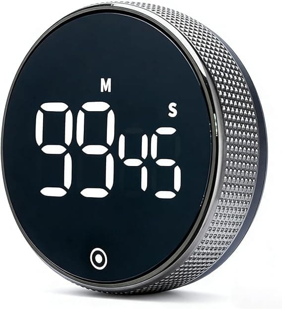 Køkkentimer, 60 minutters stopur og nedtællingstimer, magnetisk nedtællingstimer, bærbar, visuel timer, til børn og voksne