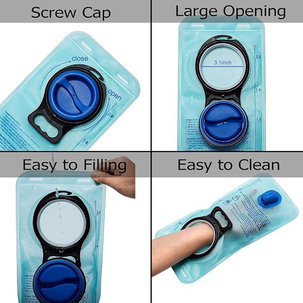 2L Hydration Bag, BPA-fri Hydrationspåse för Ryggsäck, Militär