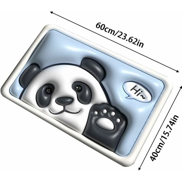 Panda Superabsorberende Gulvmatte Absorberende Antislip Badematte Hukommelsesskum