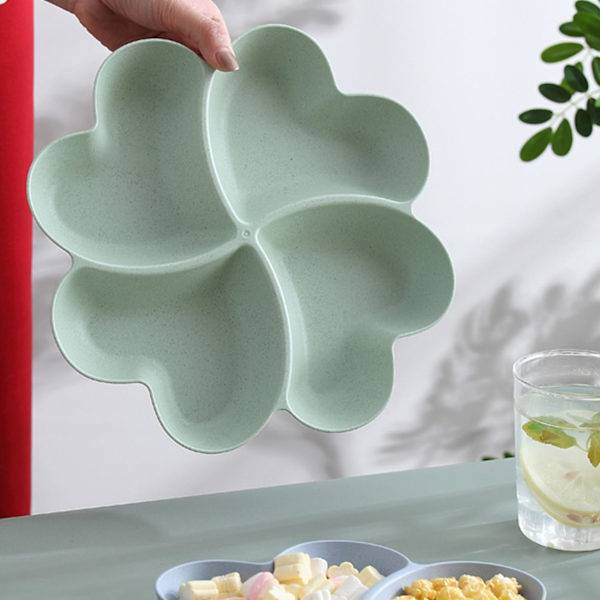 4 Stykker Appetitvogn Frugtplade Snackboks Nødplade Snackplader