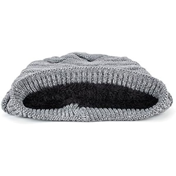 Vinterhue til Mænd Kvinder Unisex Manchet Beanie Blød Varmt Strikket C