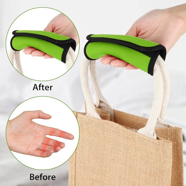 2 Pakk Koffert Håndtak Wraps for Koffert, Lyse Farger Komfortabel Myk Håndtak Beskyttelse Koffert Håndtak Wrap Bagasjelapp Wraps Reise Tilbehør (F