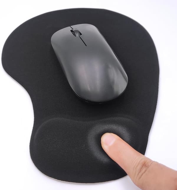 Ergonomisk musemåtte med håndledsstøtte, gel håndledsstøtte musemåtte, smertelindrende laptop computermusemåtte, skridsikre musemåtter til kontor og hjem
