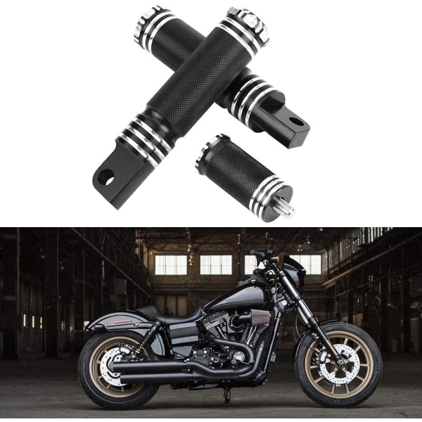 Harley Davidson fotstøtter Motorsykkelpedal, aluminium Par av fro