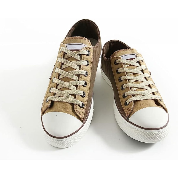 Ocean 5 par platta skosnören för sneakers (beige), Platta skosnören