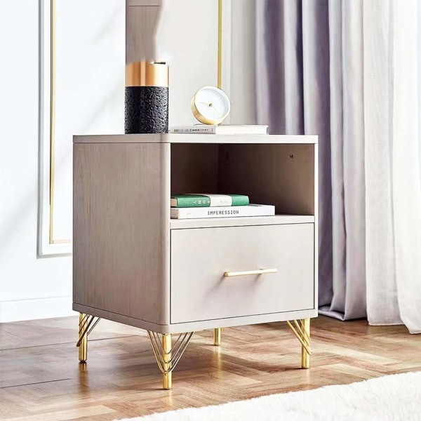 4 stk Guld metalmøbelben, 15 cm sofabordsben, Elegant M