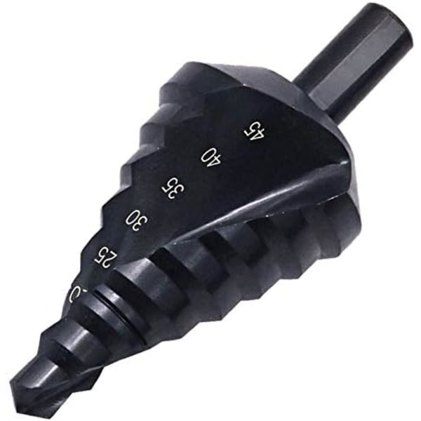 HSS Trinbor Bits 10-45mm Spiral Flad, Trekantgreb Nitril