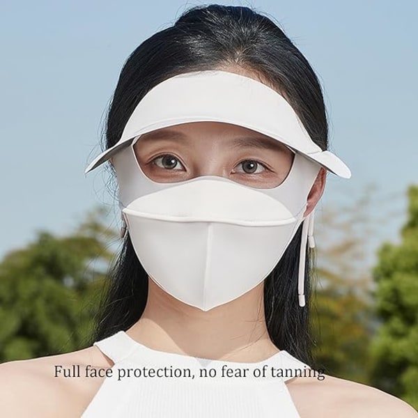 Masque de Protection solaire komplett en soie glacée, maske rafra
