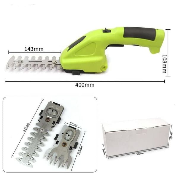 Set med 1 (häcksax + 2 blad med USB-laddningskabel) Elec