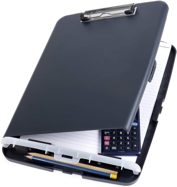 Sort Klipbord med dokument opbevaringsrum (A4 format), Co