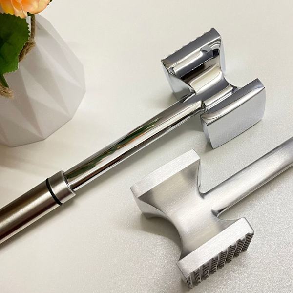 28 cm Aluminiumsjøklathammer/Kjøttmørtner, Håndtak i Rustfritt Stål