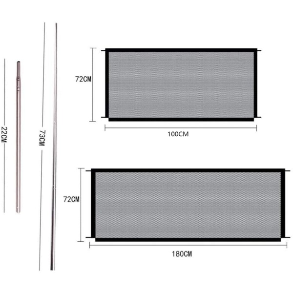 72*100cm Folding Pet Containment Fence Protective Fence for Cats