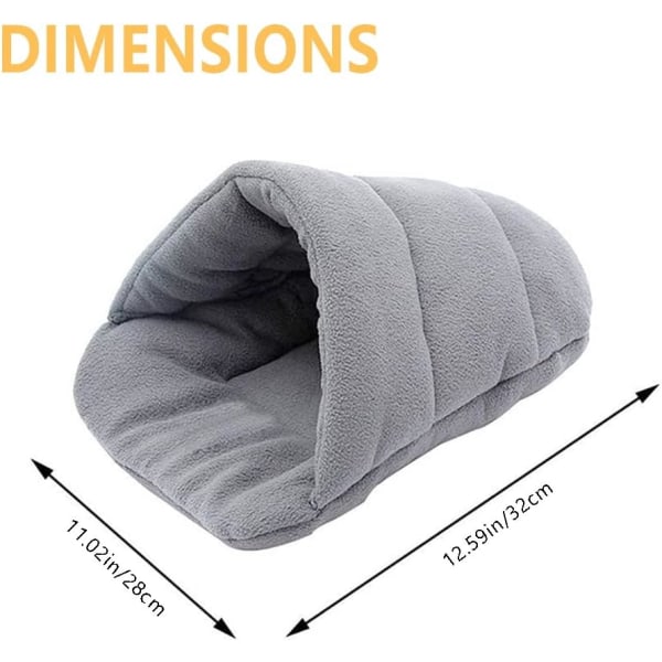 32×28cm Marsvinsbädd Grott Hamsterbädd Mjuk Sovsäck Varm Cu