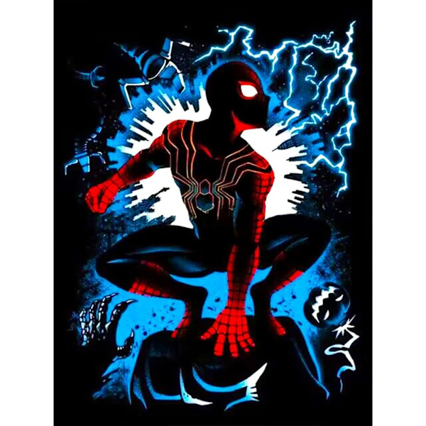 Timanttimaalauspakkaukset Aikuisten 30x40cm, 5D DIY Spider-Man Timantti