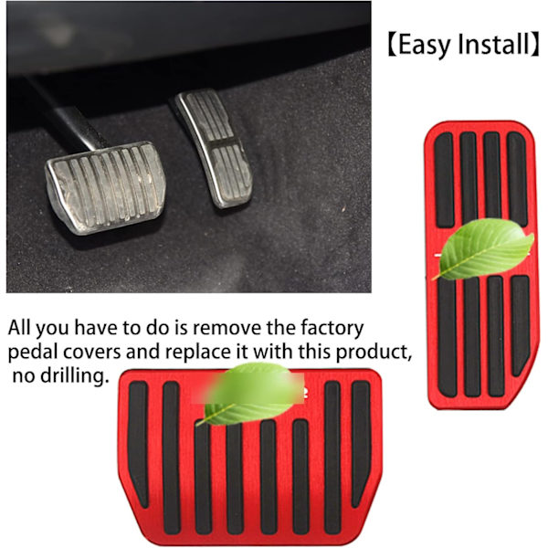 Automatiske aluminiumslegerings pedaldeksler for Jaguar XE F Pace XEL E PEAC