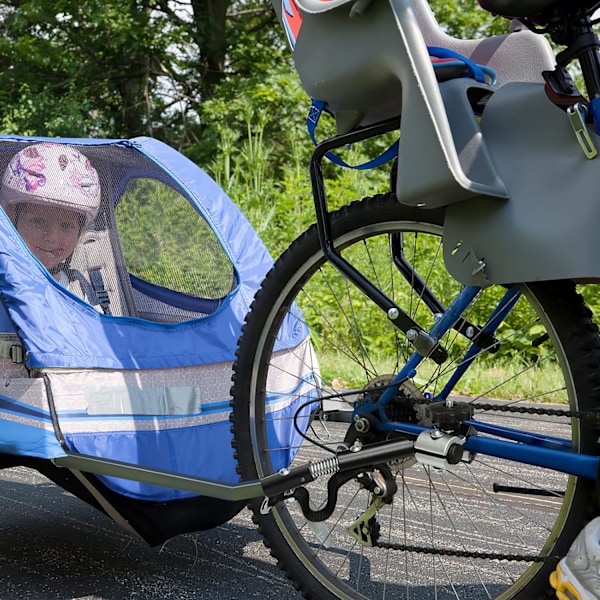 Cykelvagn Kopplingsfäste Dragkrok Snabbkoppling Adapter Cykelvagn Bakre Dragkrok Ersättningsaxel Fästdelar Monteringsstil 1