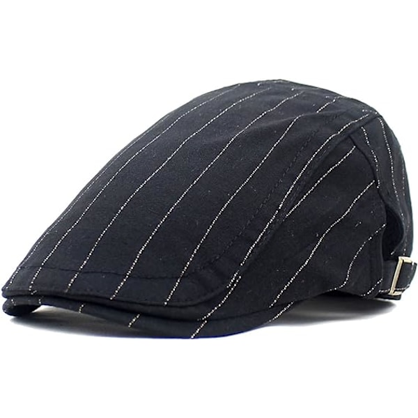 Miesten puuvillainen lippis - Litteä hattu - Kesäberetti - Gatsby-hattu -