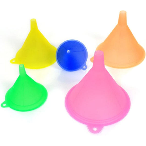 Regnbågsfärgad Köks trattset - 5 Matlagnings trattar (8*7.2CM 9.5