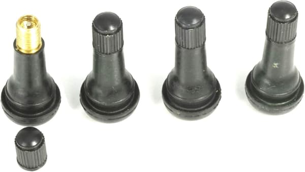 Sæt med 4 indstikbare ventiler til dæk Længde 45 mm