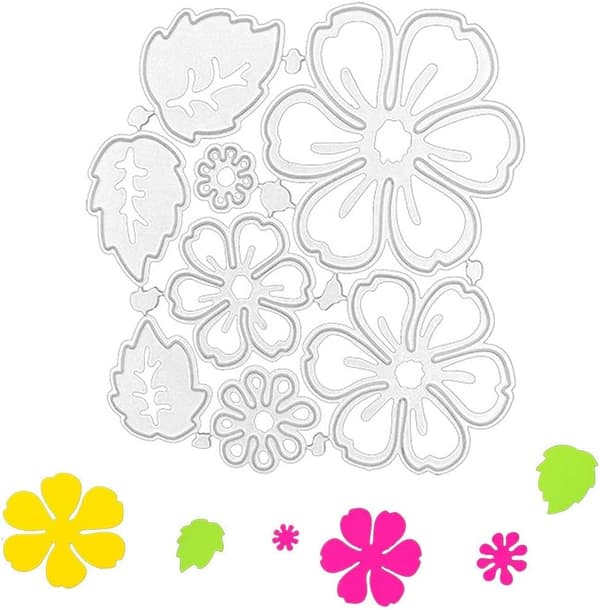 Scrapbooking Skärformar, Blomsterskärformar, Scrapbooking Dies, Metallpräglingsmallar, Kronbladsmetallskärform