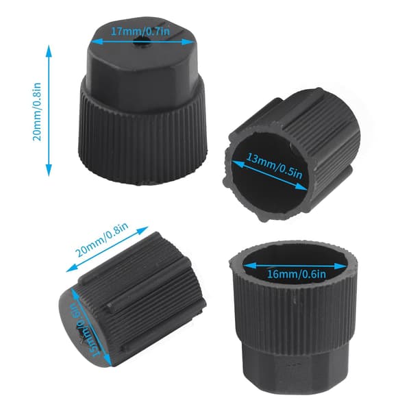 Bil AC-lock, 10 stycken Universella AC-service lock 13mm och 16mm AC-service Systemlock