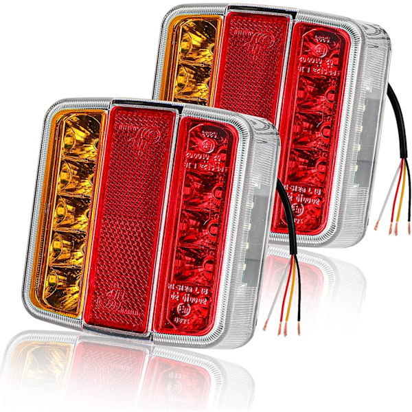 2 kpl Perävaunun Takavalot 26 LED 12V Takavalot Vilkut Jarrut