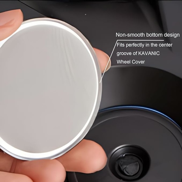4 stk (Rød/Matt Svart) Senterlokk for KAVANIC Tesla Model Y M