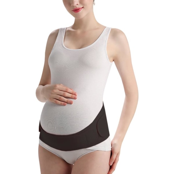 (XL, Svart) Graviditetsbelte for gravide Justerbar Mamma