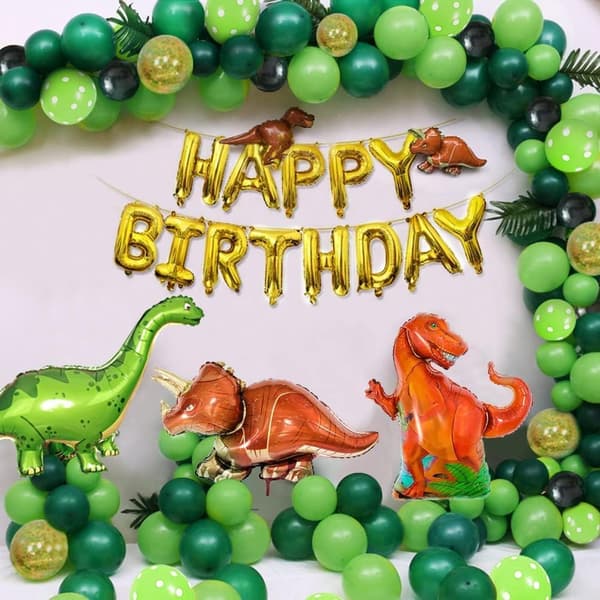 Dinosaur Bursdagsparty Dekorasjoner for Gutter Stor Dinosaur Bursdag