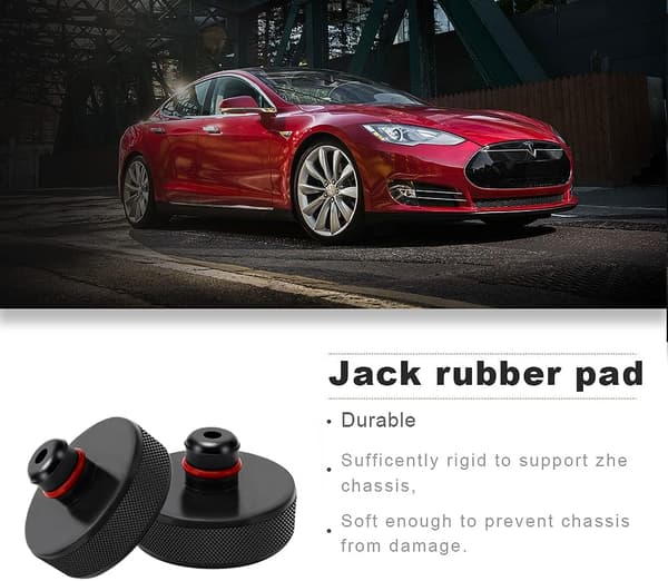 4 stk. Jack Pad Block, Gummiblock Kompatibel med Tesla Model