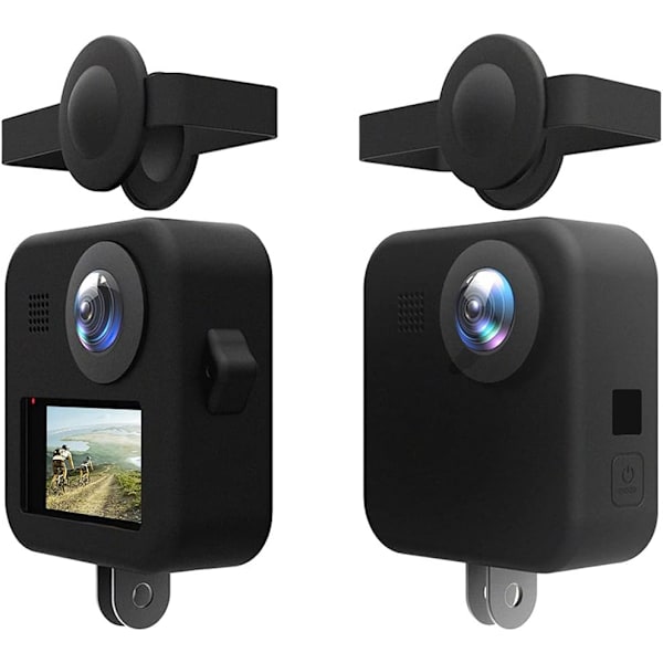 Flycoo Silikonfodral för GoPro Max Mjukt Fodral med Objektivskydd