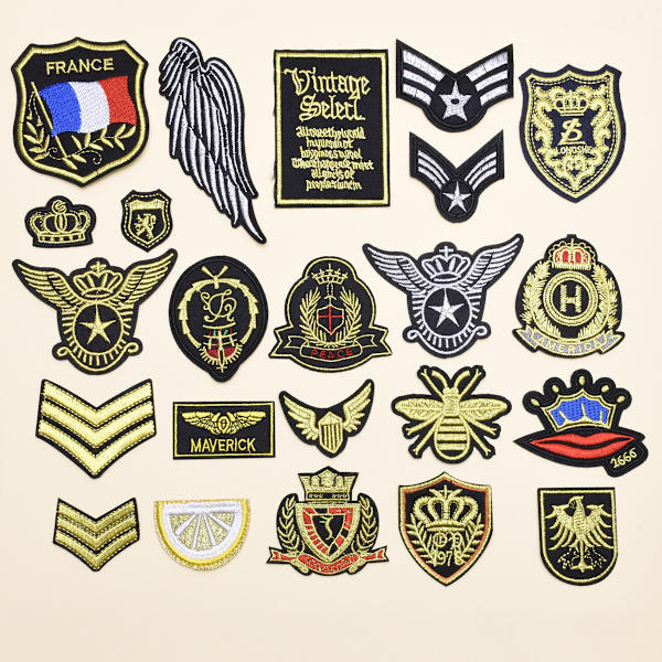 23 stk. Guldtråd Krone Badges Børnebroderede Patch Sy På/Jern
