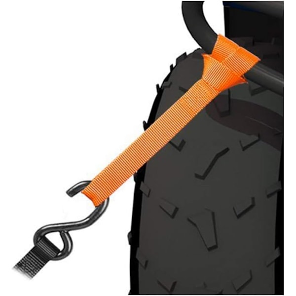 8PK Myke Stropper for Nedbinding 1-1/16 x 18 tommer - 3600LB Bruddstyrke, Løkker for Sikring av Tilhengerfeste for Sykler, ATV, UTV, Motorsykler, Scootere,