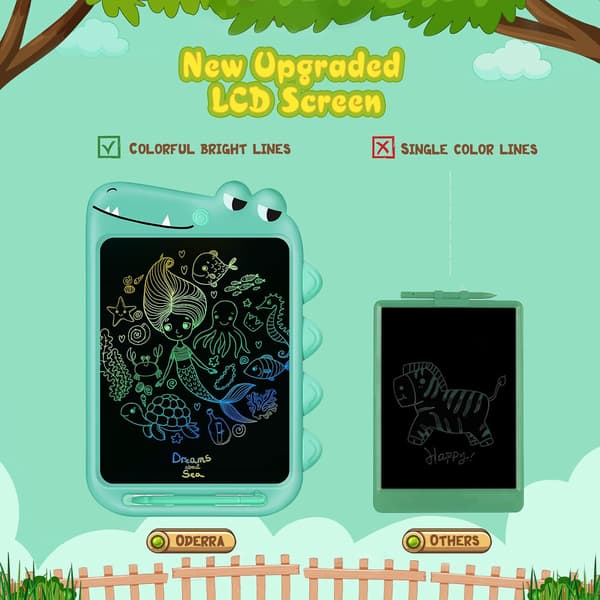 Farverige Børnetegning LCD Skrivetablet, 10 Tommer Magic Sla